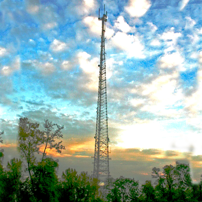 Self Support Galvanized Steel 5G Mobile Communication Tower Free Standing Pylon And Mast