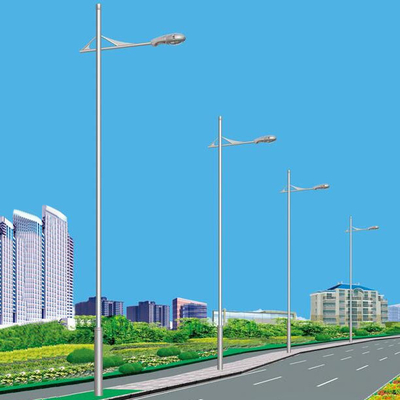 Efficient 76mm Galvanized Steel Lighting Poles for Street Road Ways And Highways