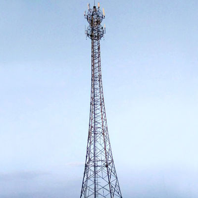 GSM Antenna 5G Mobile Communications Tower And Mast Hot Dip Galvanization