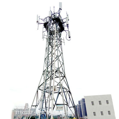 4 Legs Self Supporting Lattice Steel Towers 30m For Power Transmission