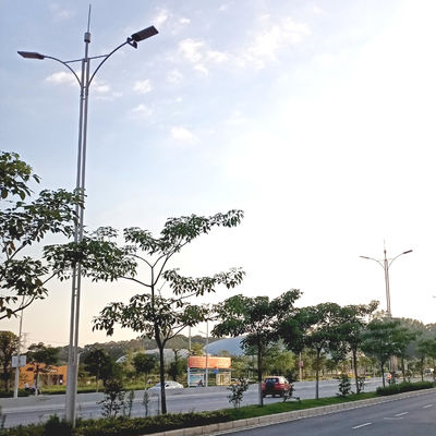 Tubular Steel Tapered Conical Or Octagonal Street Light Poles 6m To 12m