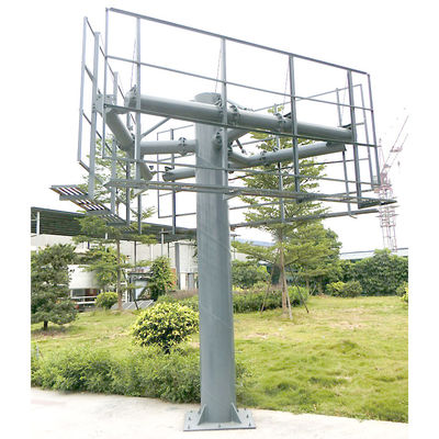 Outdoor Billboard Galvanized Steel Structures 65m free standing